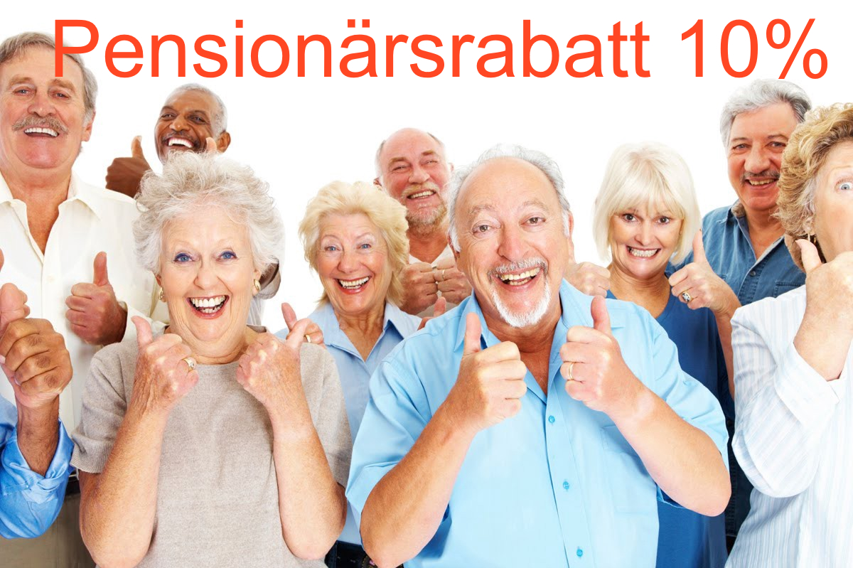 Bild på pensionärer pensionärsrabatt